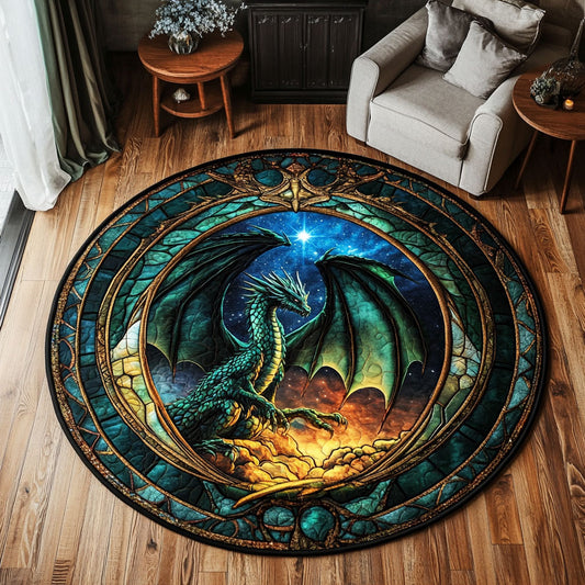 Dragon Spirit CW1301139CL Quilted Round Mat