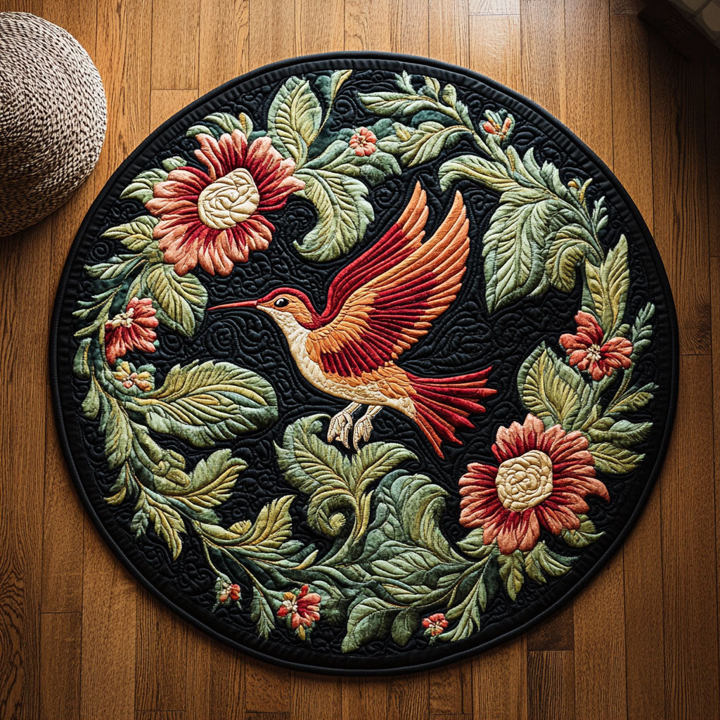 Mystic Forest WY2005034CL Quilted Round Mat