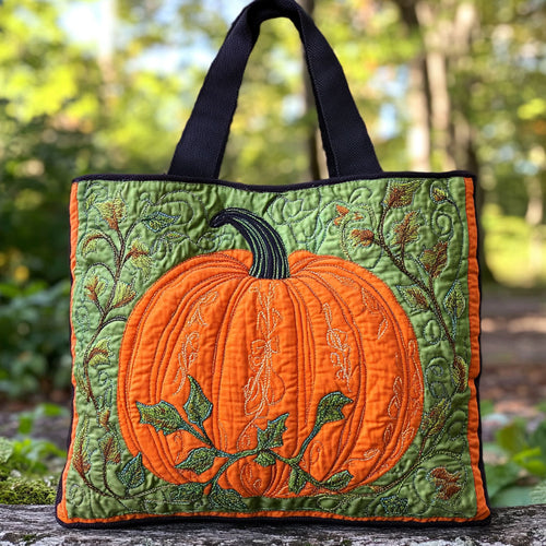 Pumpkin Harvest WN2409040CL Quilted Tote Bag