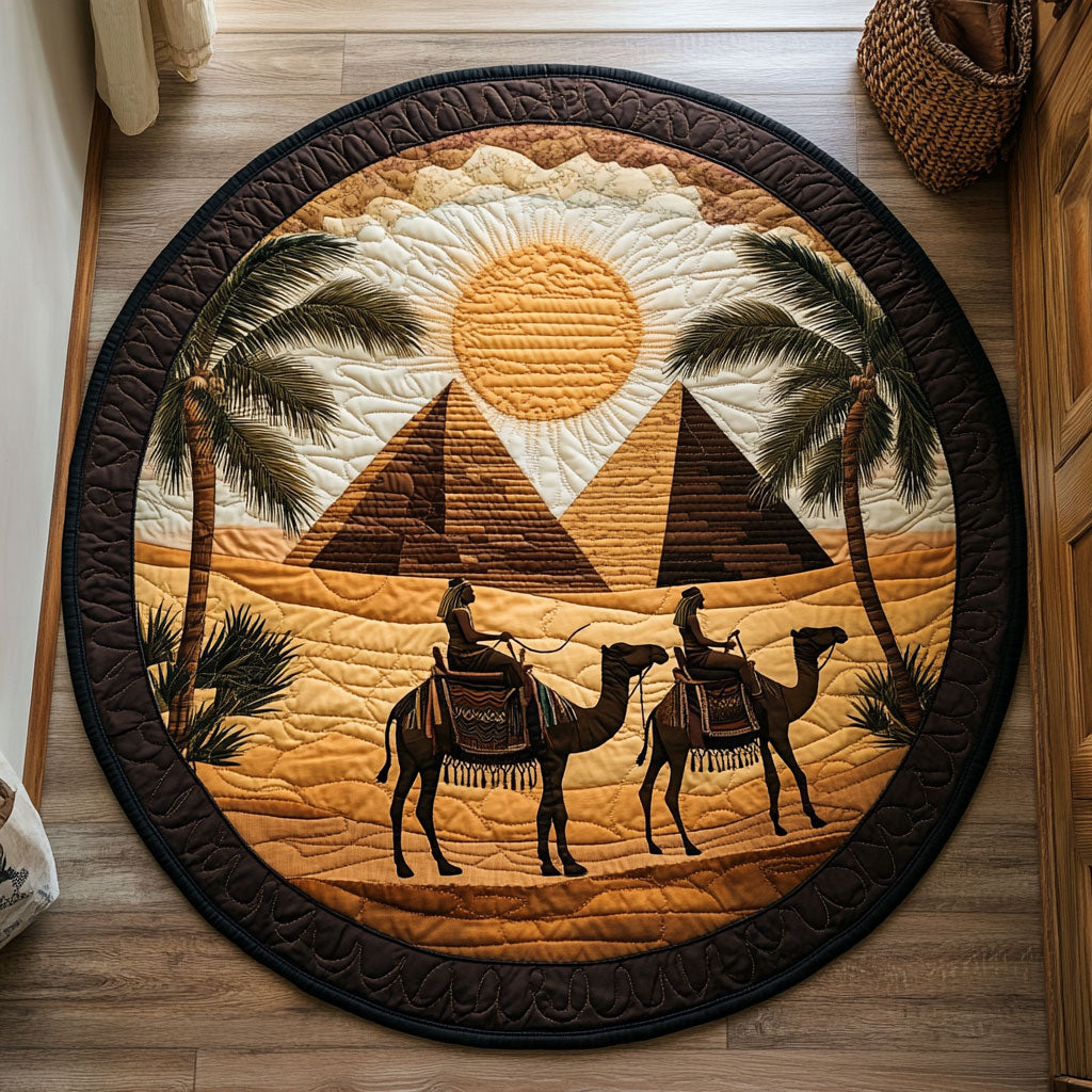 Desert Journey CP2705015CL Quilted Round Mat