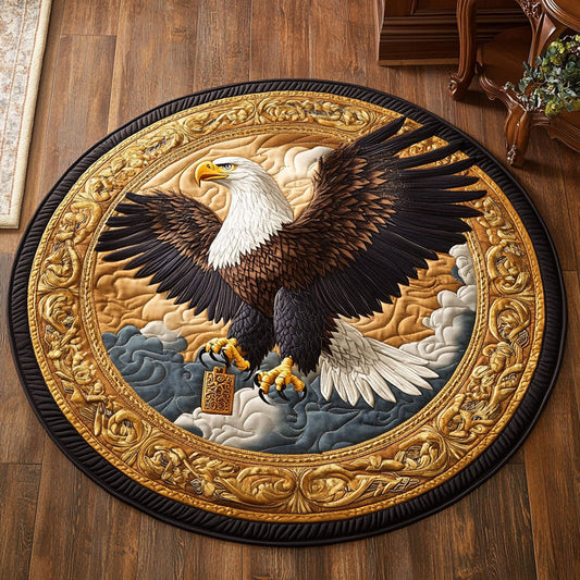 Crown Of Feathers CP2107025CL Quilted Round Mat
