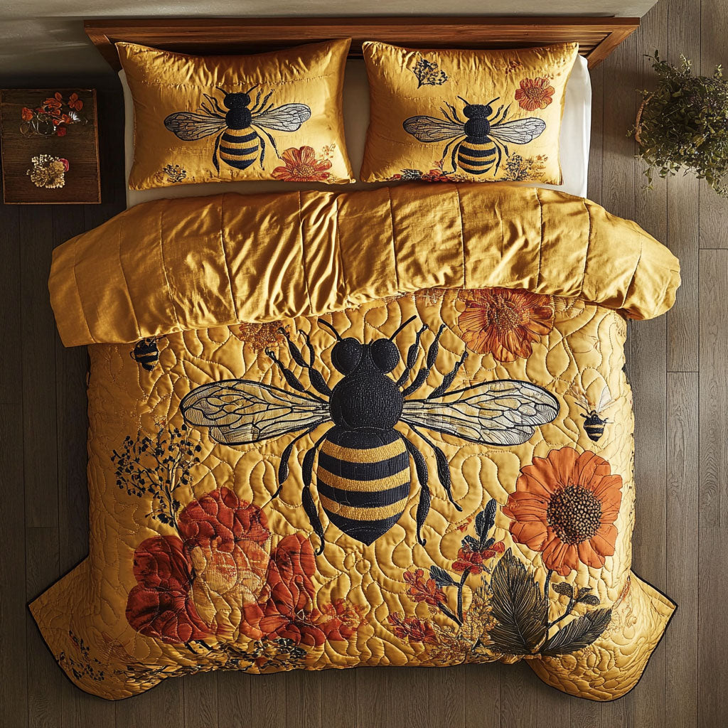 Bee Floral Honeydance WU1903072CL Duvet Cover Set