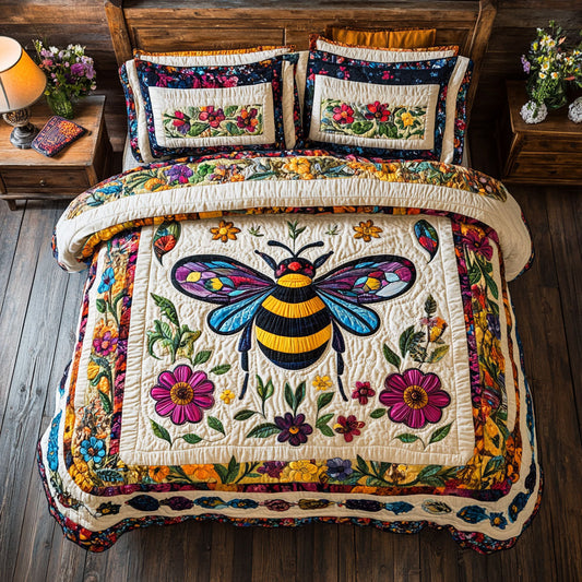 Bee Floral WX2103072CL Duvet Cover Set