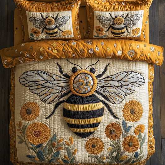 Bee Flower WX2403002CL Duvet Cover Set