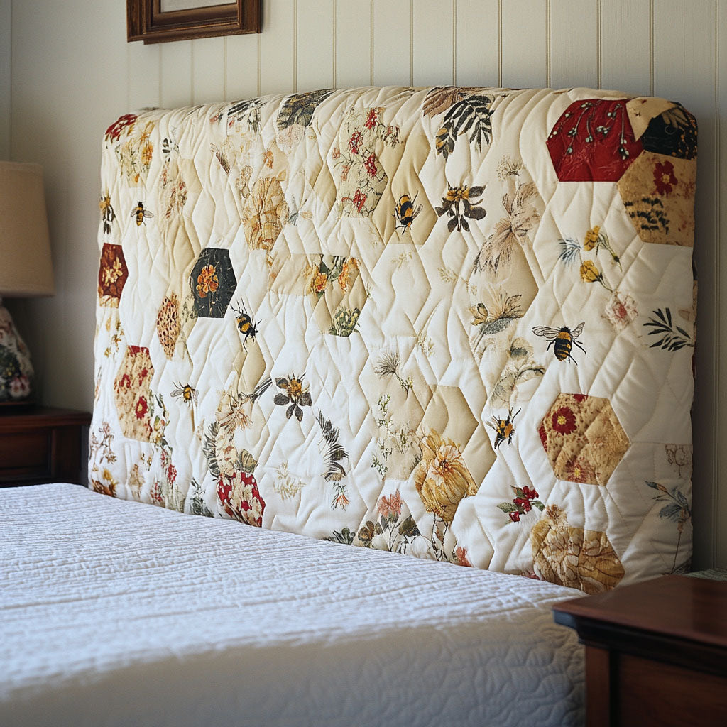 Bee Garden Glow WJ2312002CL Quilted Headboard Slipcover