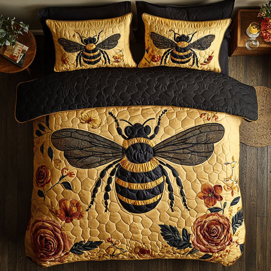 Bee Golden Hive Symphony WU1903065CL Duvet Cover Set