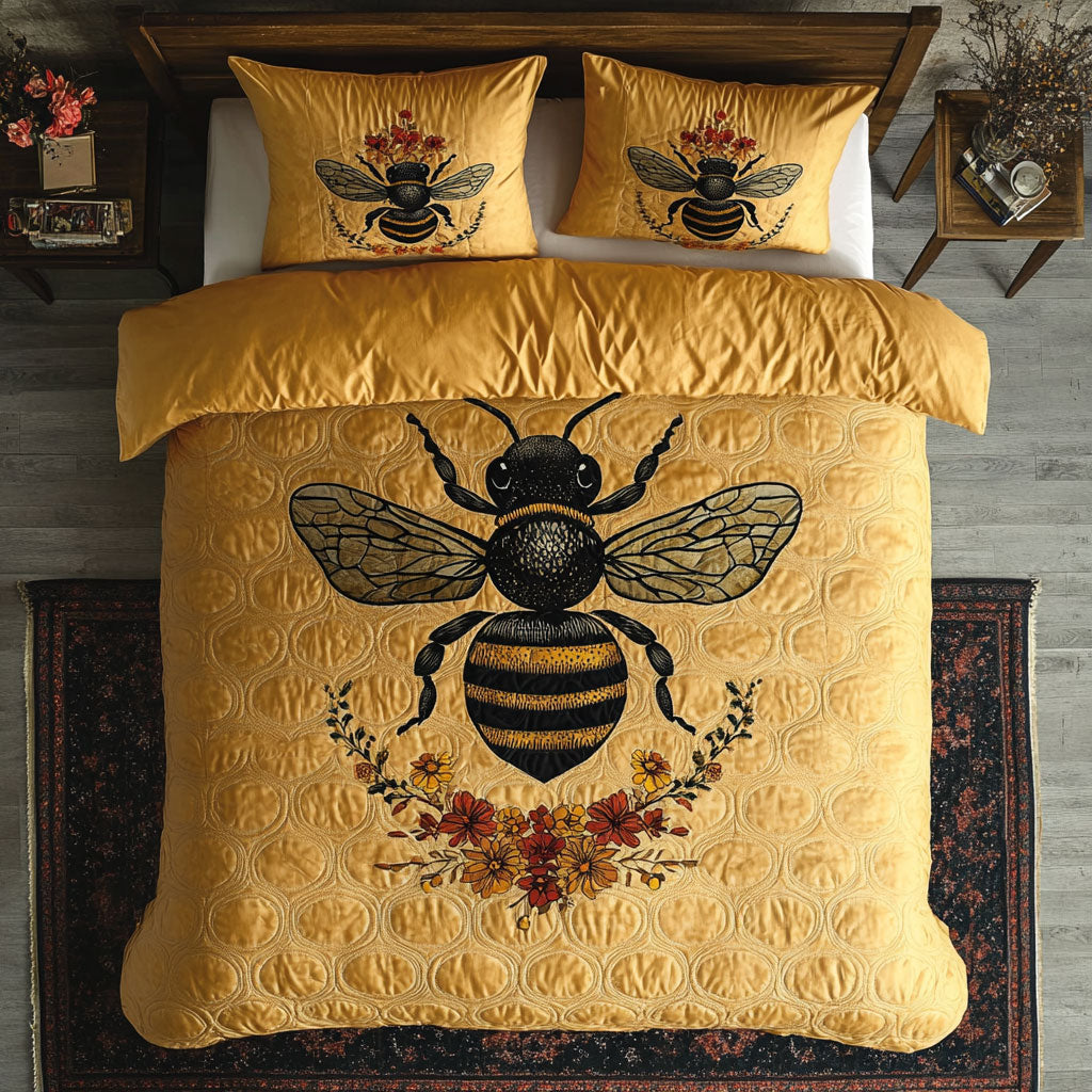 Bee Hive Bloom Elegance WU1903077CL Duvet Cover Set