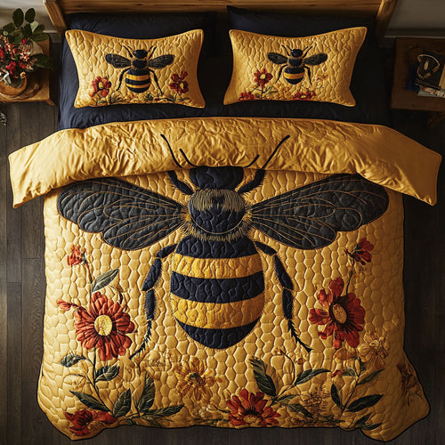 Bee Nectar & Gold WU1903066CL Duvet Cover Set