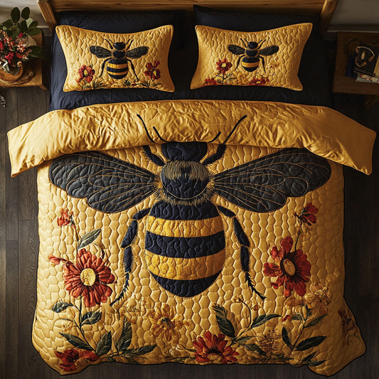 Bee Nectar & Gold WU1903066CL Duvet Cover Set