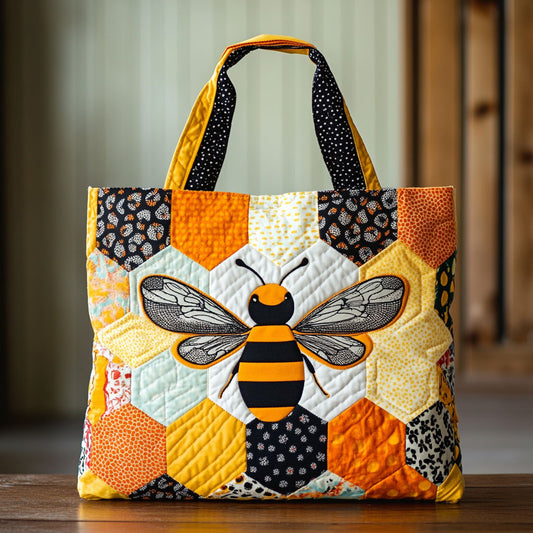 Bee Flutter CW1711008CL Quilted Tote Bag