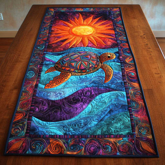 Mystic Turtle WN2804047CL Quilted Table Runner