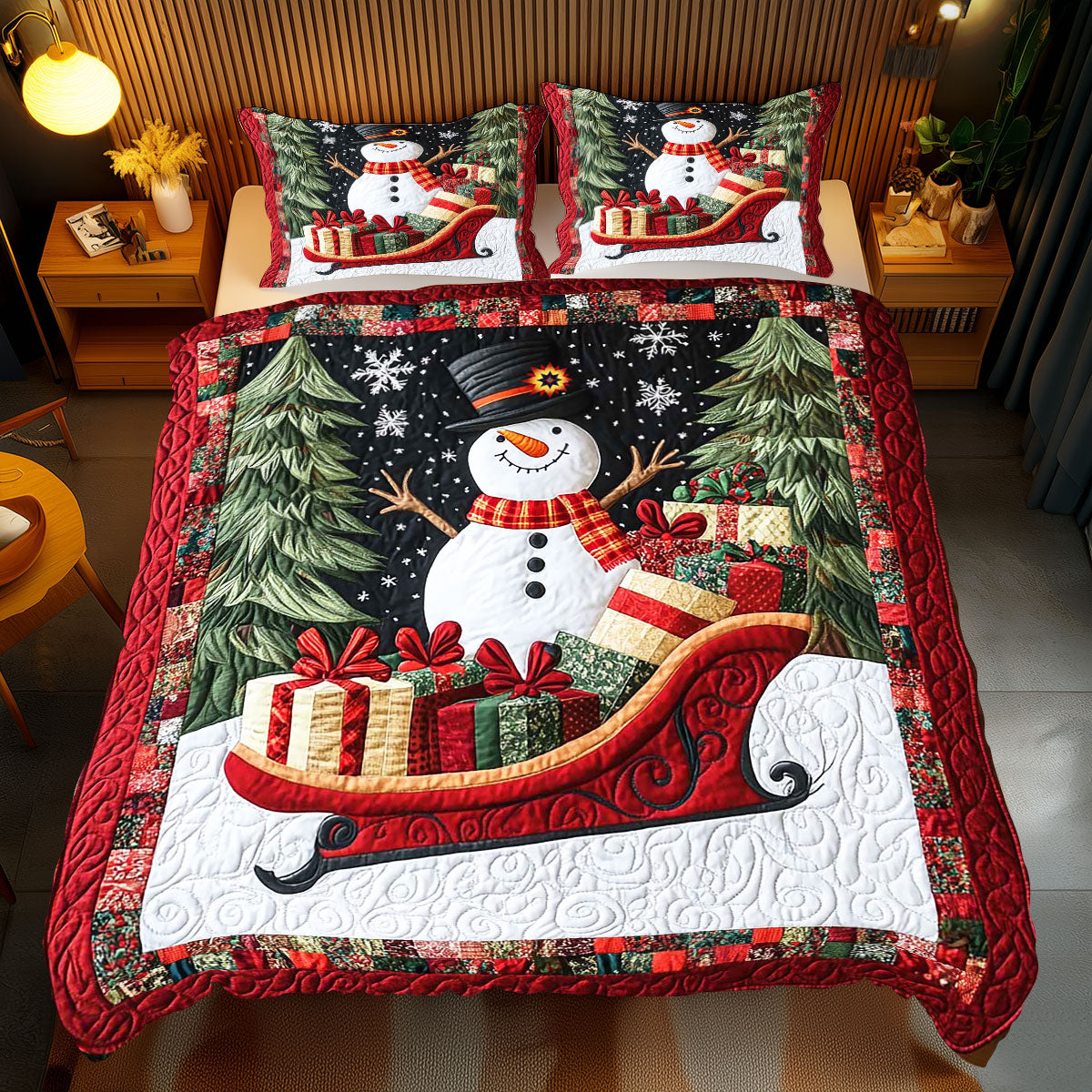 Snowman Delivery Present WP0512062CL Duvet Cover Set