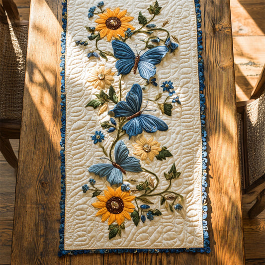 Garden Butterflies WY0705035CL Quilted Table Runner