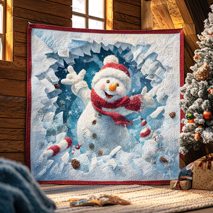 Snowman Smile CW1111060CL Quilt