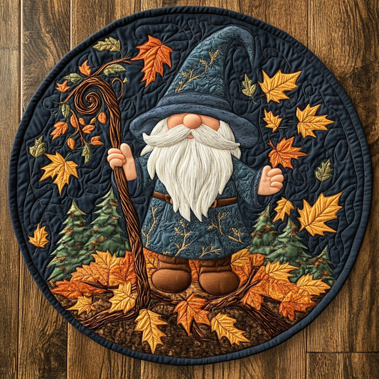 Woodland Gnome Glow WN1507104CL Quilted Round Mat