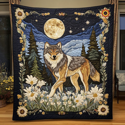 Wolf Under The Moonlight WU2210019CL Quilt