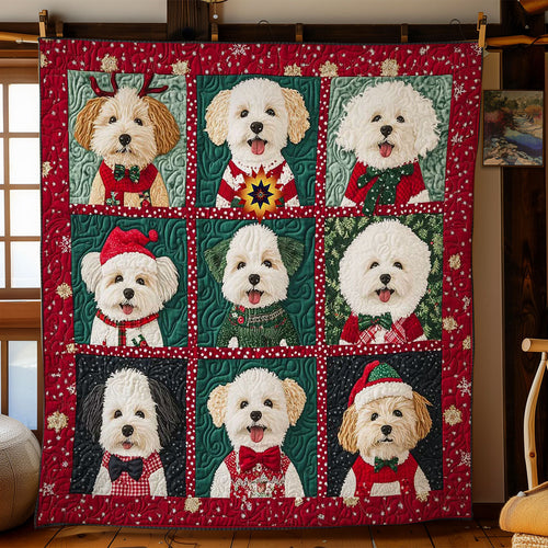 Bichon Frise Noel WN0512010CL Quilt