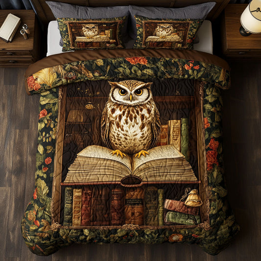 Owl In Library WY2301033CL Duvet Cover Set