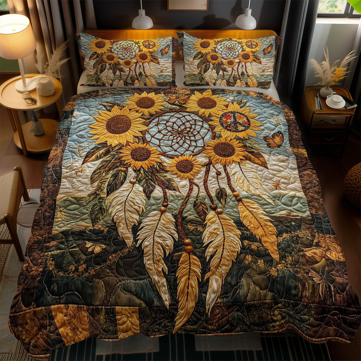 Golden Dreamcatcher WN2111048CL Duvet Cover Set