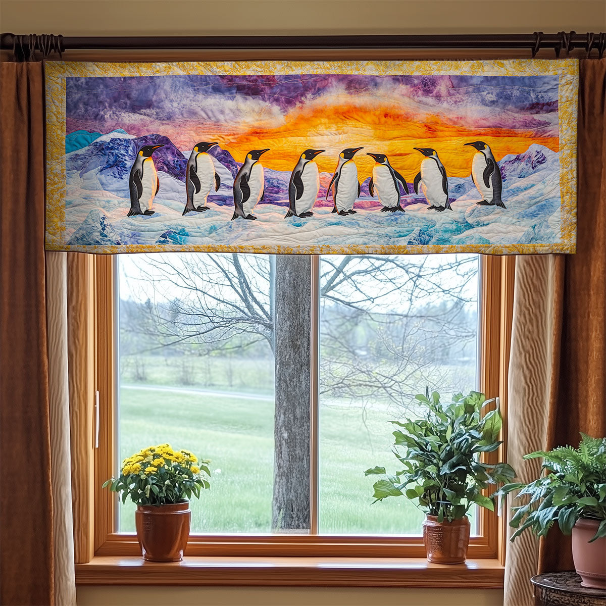 Arctic Dawn WY1505045CL Quilted Valance