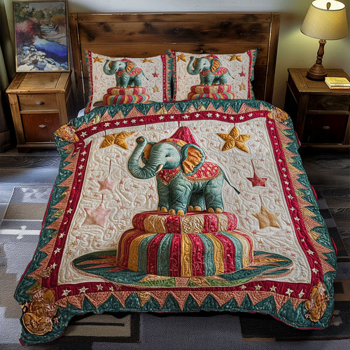 Elephant In Circus WY1701089CL Duvet Cover Set