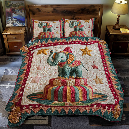 Elephant In Circus WY1701089CL Duvet Cover Set