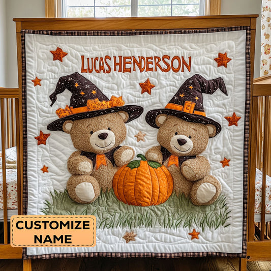 Hocus Pocus Bears CP3107068CL Personalized Baby Quilt