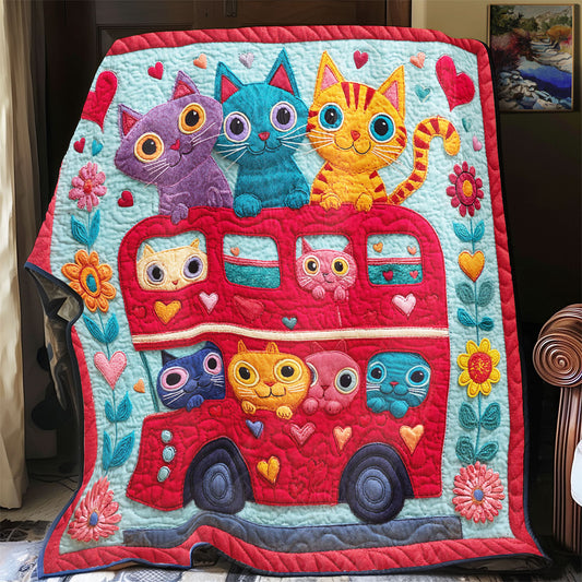 Groovy Cat Ride CW1411005CL Quilt