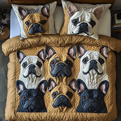 Bulldog Friends CW1511007CL Duvet Cover Set