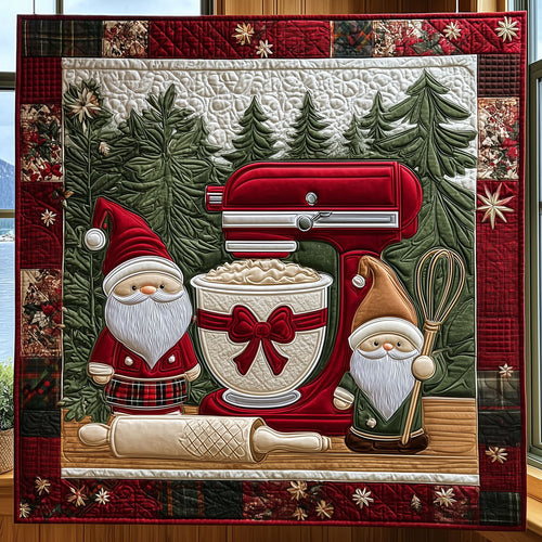 Gnomes' Holiday Pastry XK0511002CL Quilt