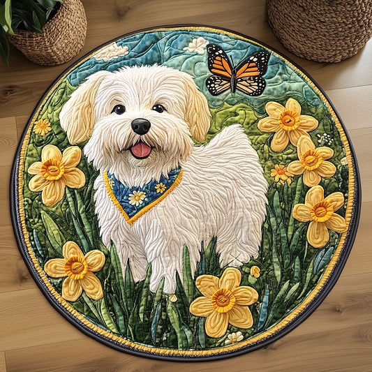 Little Terrier WP2204042CL Quilted Round Mat