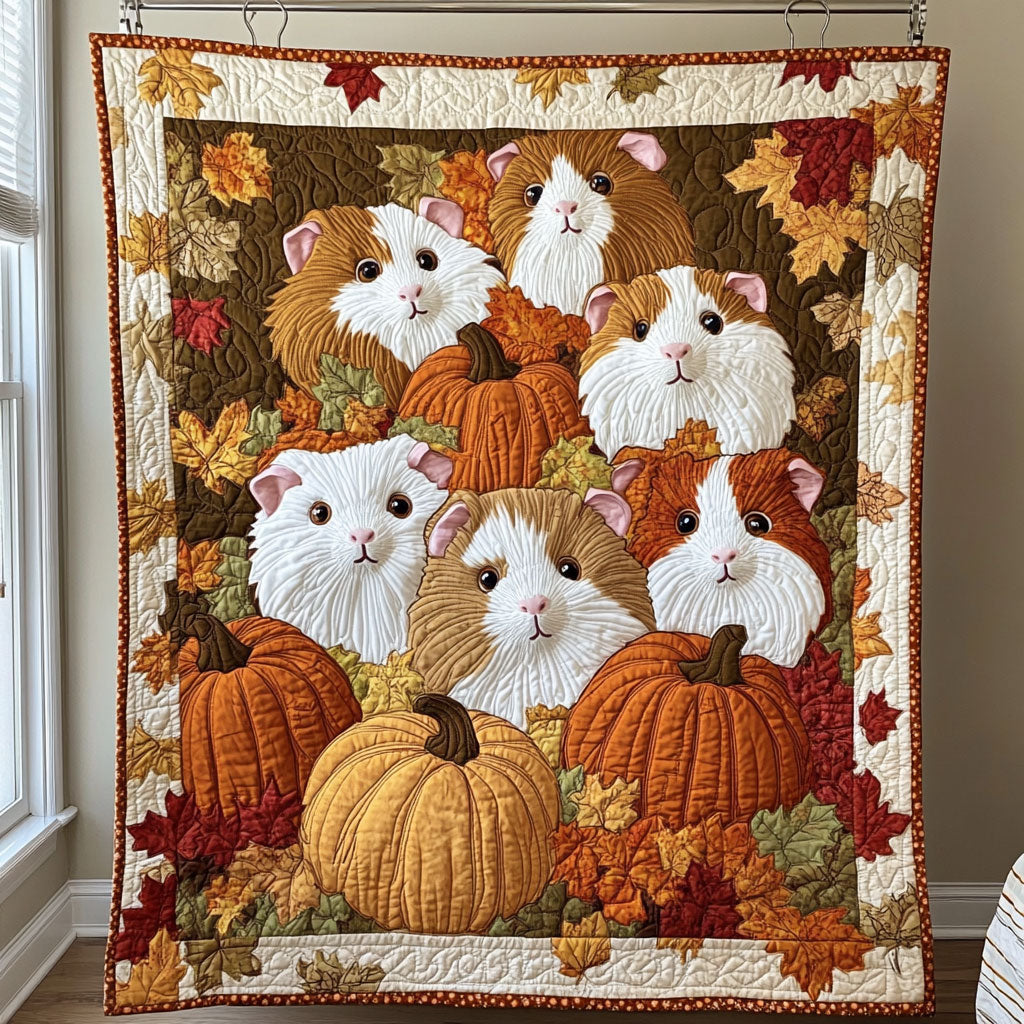 Guinea Pigs In Harvest WY2308012CL Quilt