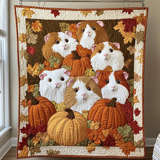 Guinea Pigs In Harvest WY2308012CL Quilt