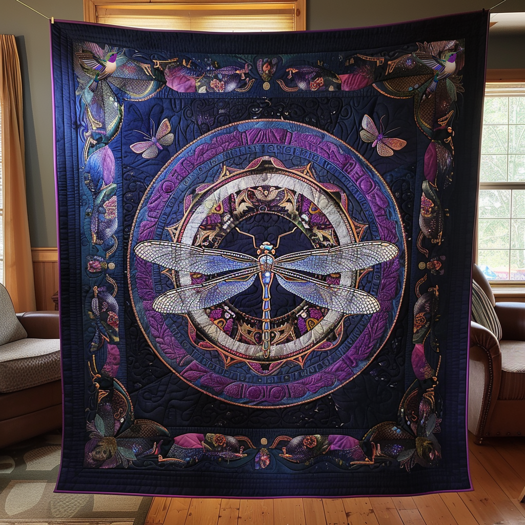 Mandala Dragonfly XR1610005CL Quilt