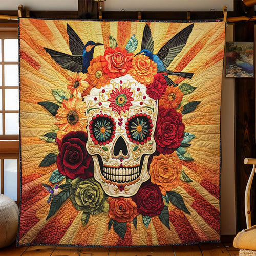 Skull And Hummingbird WN3110070CL Quilt