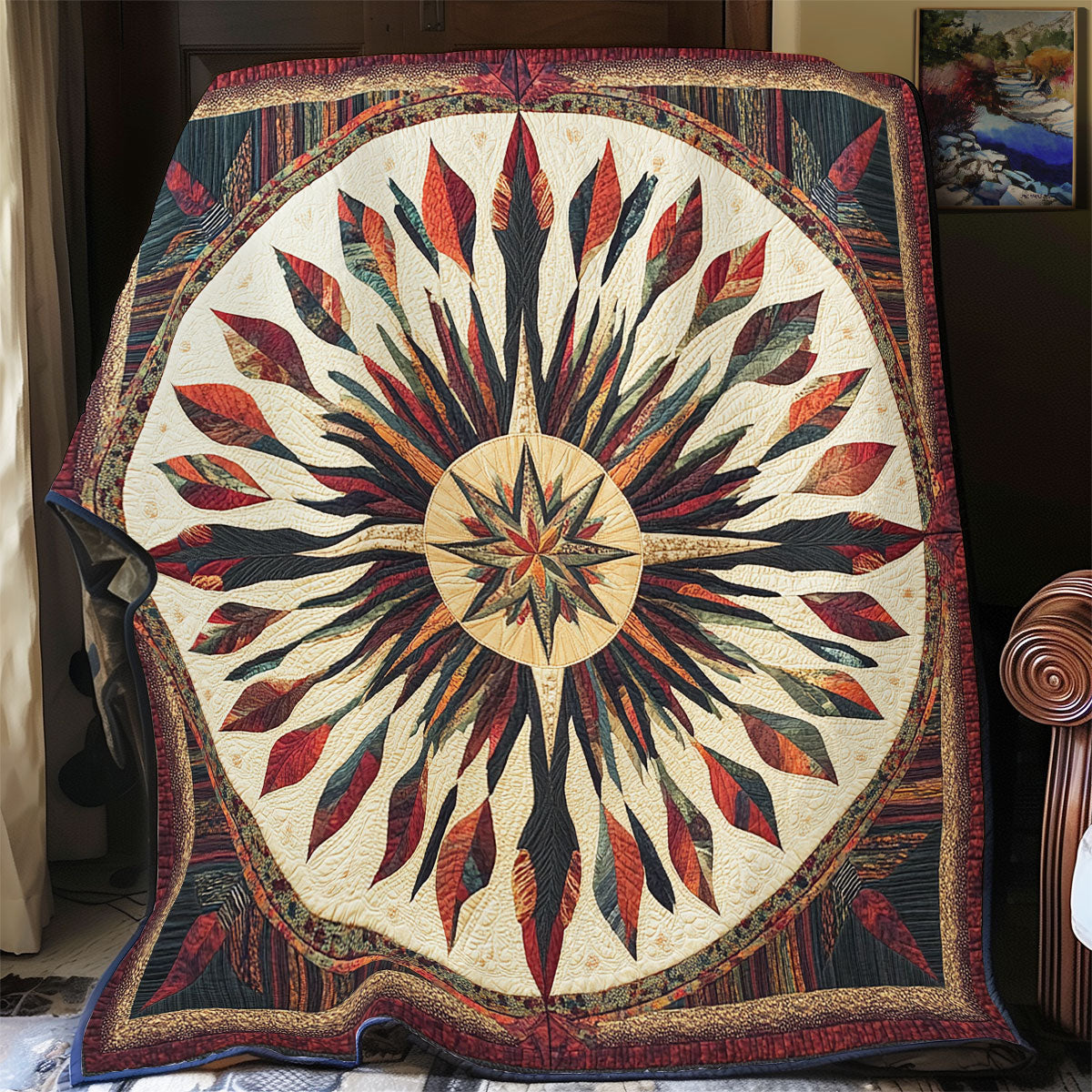 Native American Star WX1306027CL Quilt