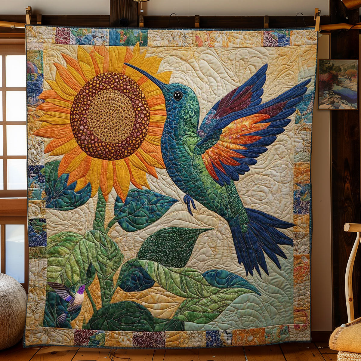 Hummingbird In Flight WN2412003CL Quilt