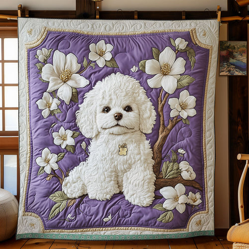 Bichon Frise Magnolia WX2103005CL Quilt