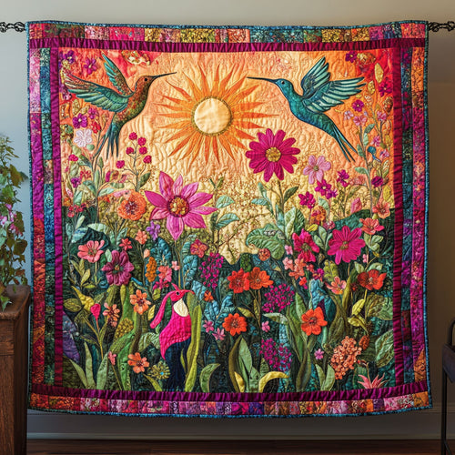 Bird Spring Garden WU0503040CL Quilt
