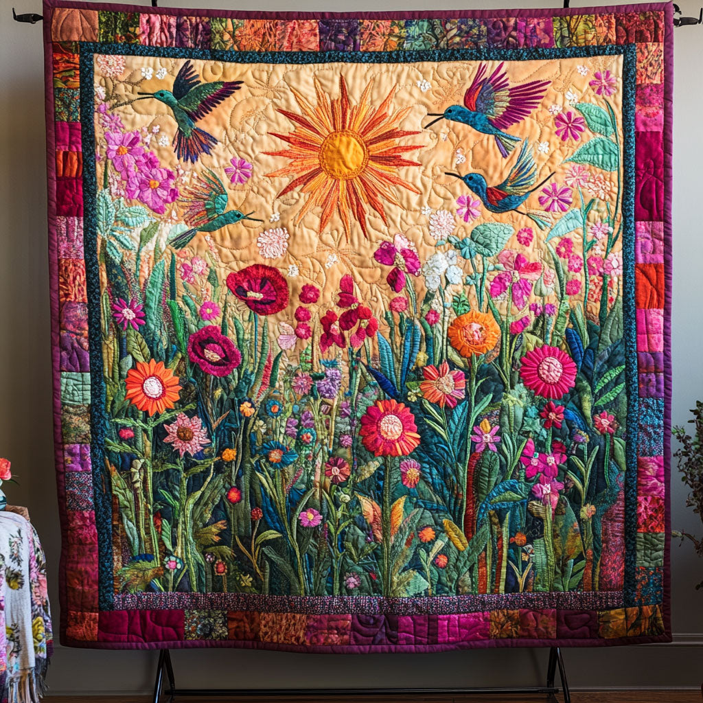 Bird Spring Garden WU0503041CL Quilt