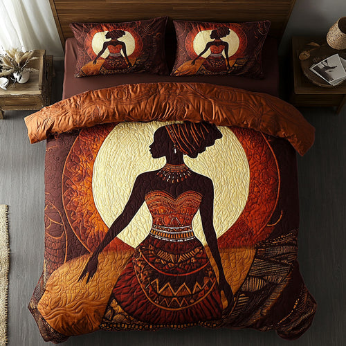 Black Woman Sihouette WU2002051CL Duvet Cover Set