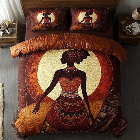 Black Woman Sihouette WU2002051CL Duvet Cover Set