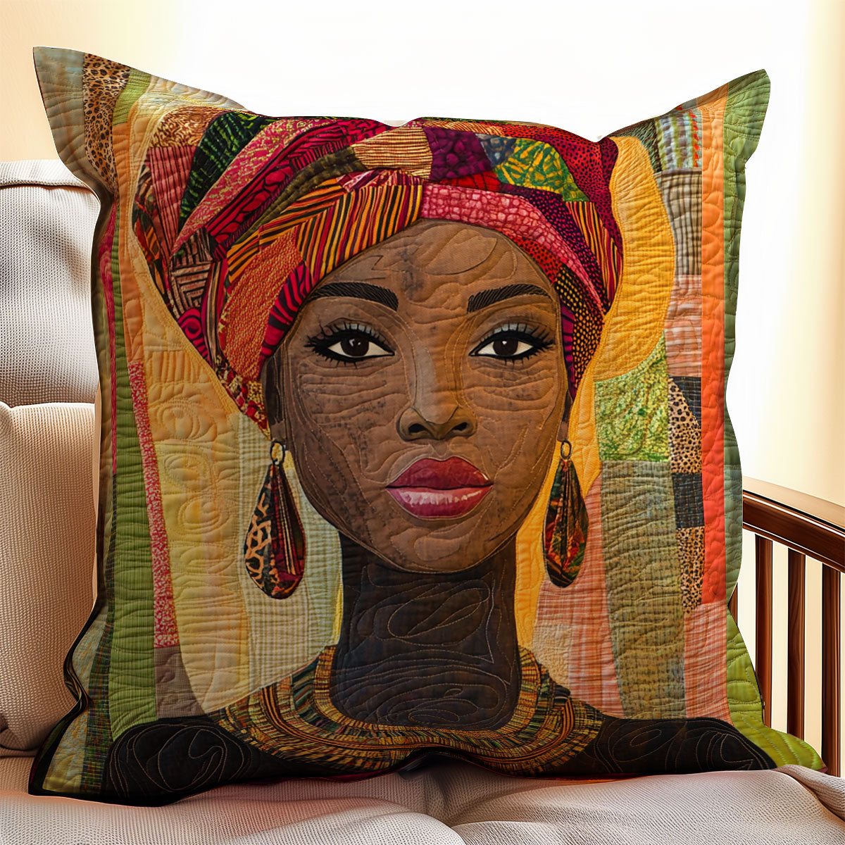 Black Woman WX0403099CL Quilt Pillow Case