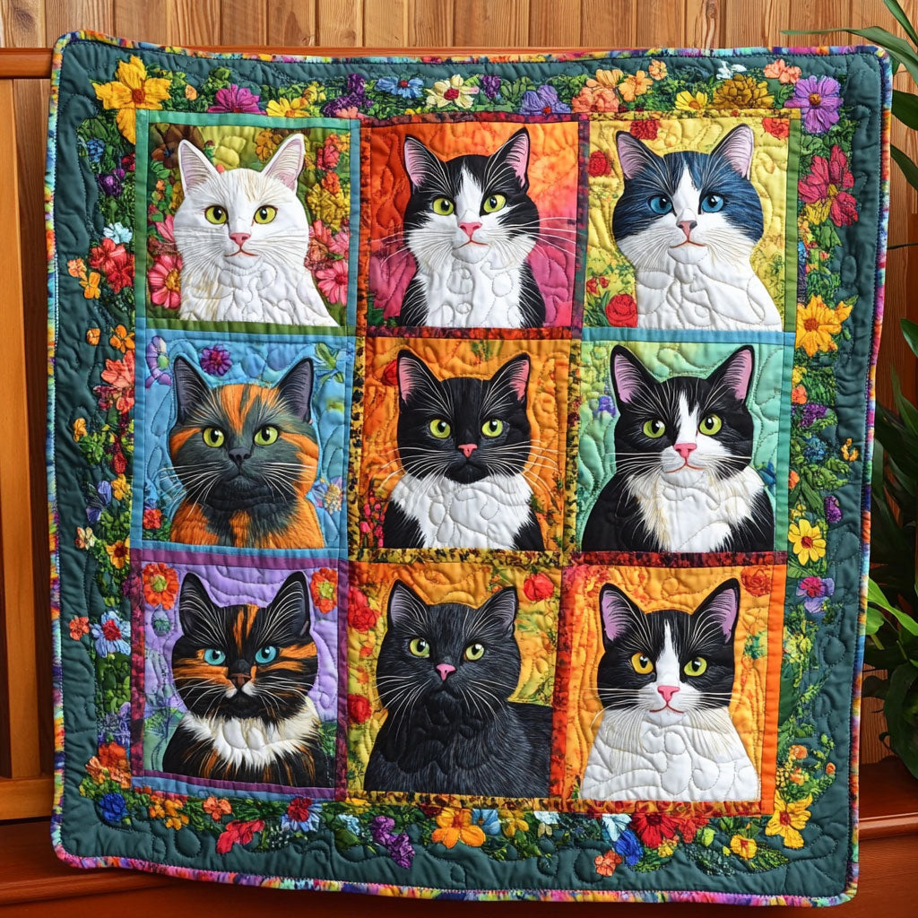 Blossom Kitties YR1002038CL Quilt