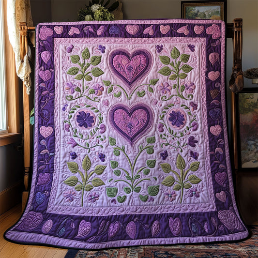 Blossoming Hearts YR0802005CL Quilt