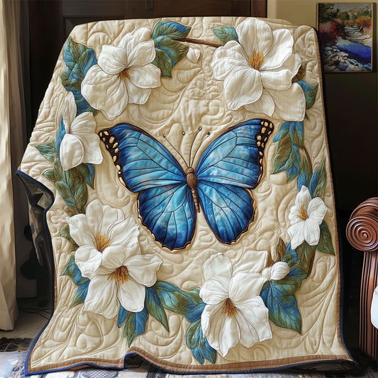 Blue Butterfly WX2203004CL Quilt