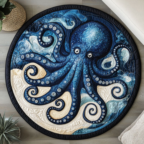 Blue Octopus WX2403050CL Quilted Round Mat