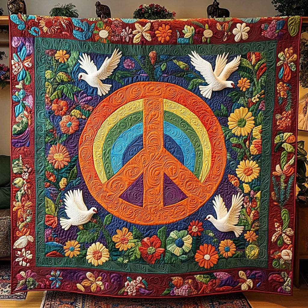Bohemian Peace Dove WY0708068CL Quilt