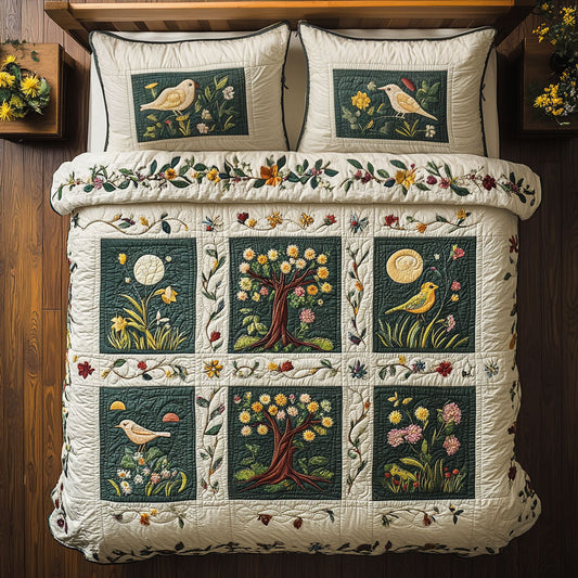 Botanical Panels WY0708041CL Duvet Cover Set