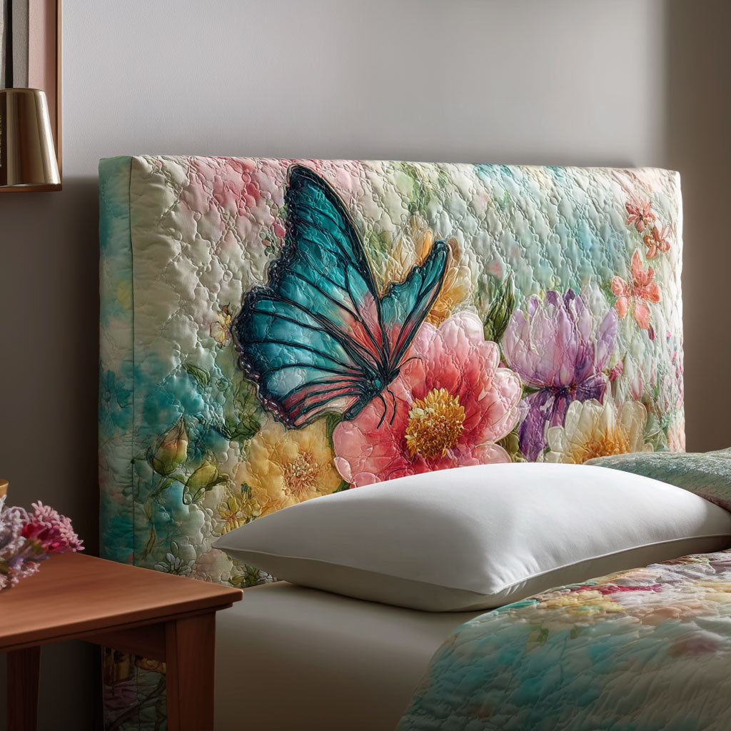Butterfly Daydream WJ2312007CL Quilted Headboard Slipcover